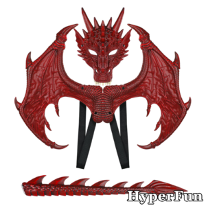 HyperFun Red Dragon Wings Costume