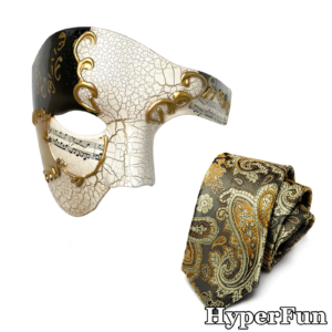 HyperFun Phantom of The Opera Mask Black Gold